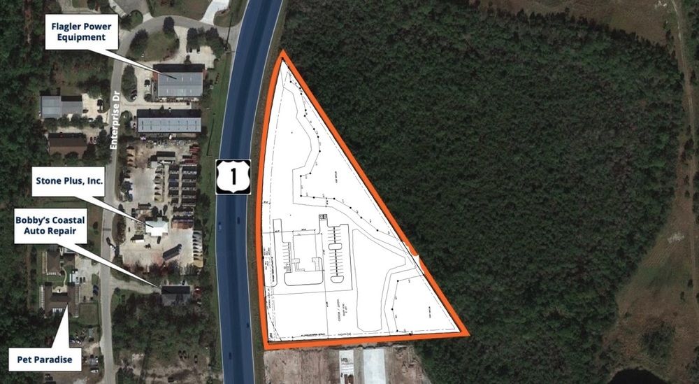 Palm Coast Land-6.33 Acres on US-1: 4560 N US Highway 1, Bunnell, FL 32110
